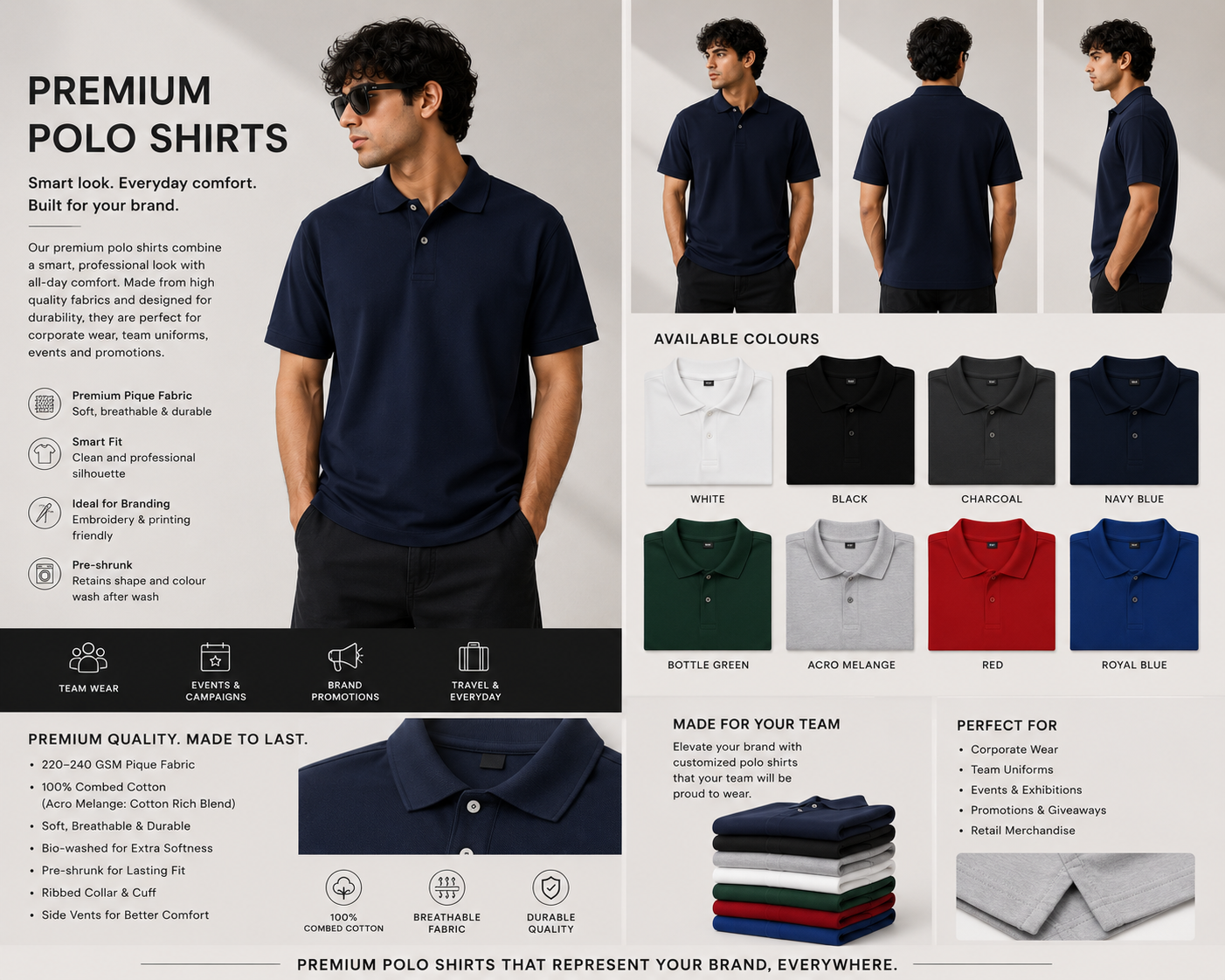 Polo Shirt Plain - 230 g/m²