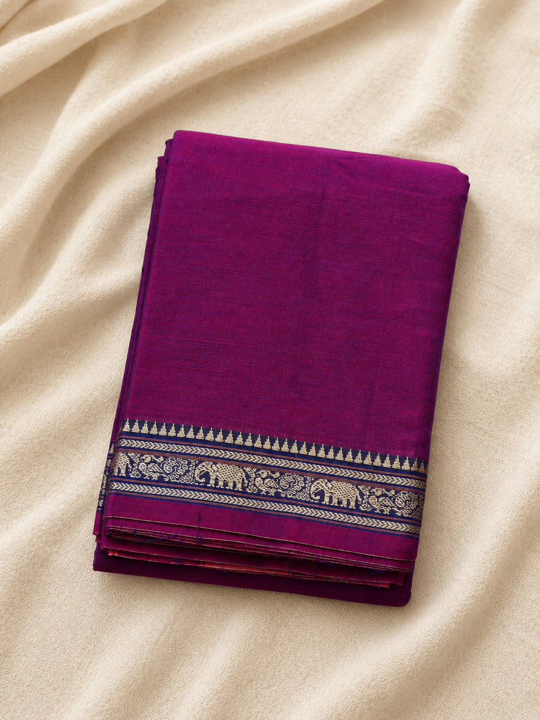 Royal Magenta Narayanpet cotton saree
