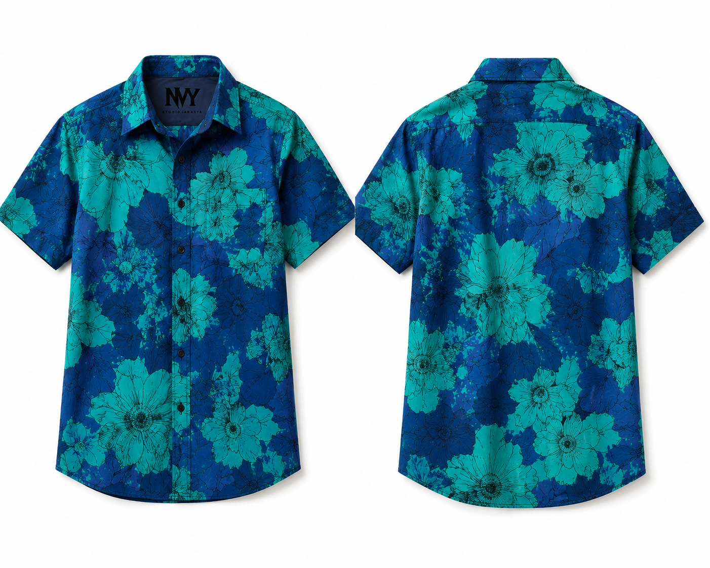 Hand Block Printed Floral Shirt
