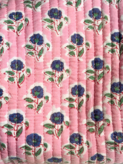 Pink Meadow Travel Pouch set