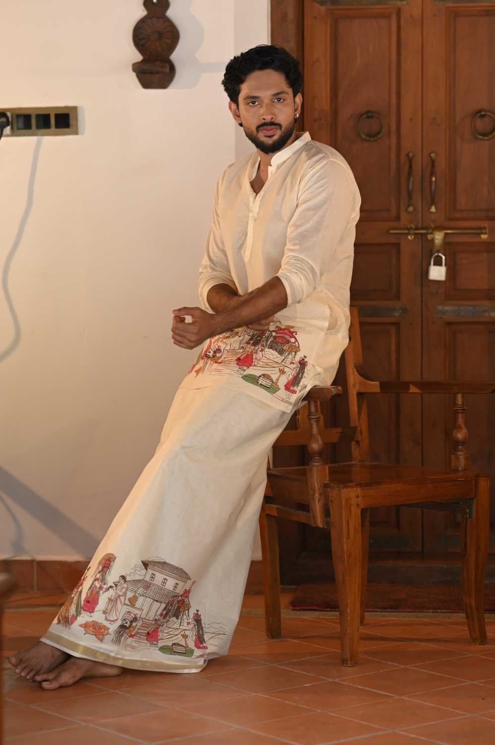 Oneshweran Theme Handpainted Kurta
