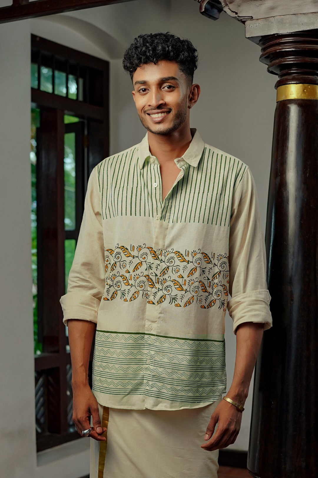 Leaf Block print Shirt - Limited Stock!